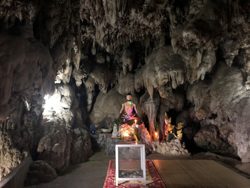 A cave temple in one of the hills near Lay Kay Kaw. Approximately 65% of Karen people are Buddhists.